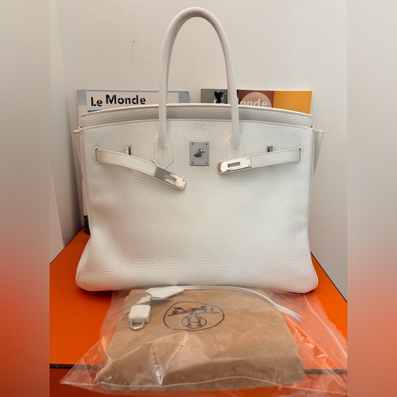 Hermes Handbags - Hermes Birkin 35 in Clemence Leather
